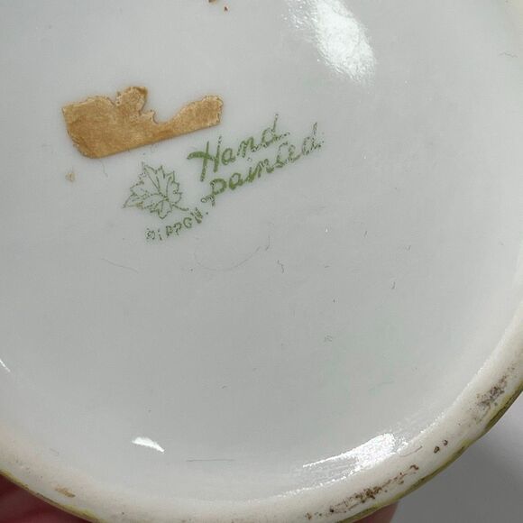 Antique Nippon hat pin holders. Hand painted gold gilding. - Picture 6 of 6